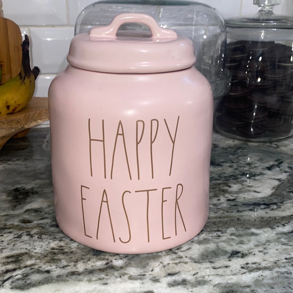Rae Dunn Happy Easter cookie jar